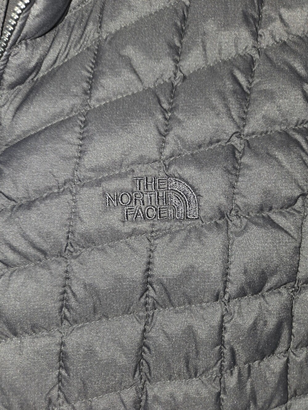 The North Face TNF ThermoBall Quilted Insulated Black Women's XXL Vest READ - Picture 3 of 9